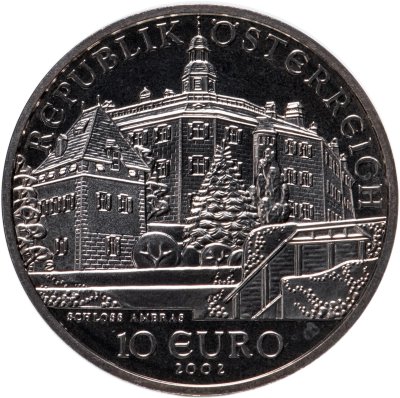 купить Австрия 10 евро (euro) 2002 "Замок Амбрас"