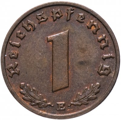 купить Германия, Третий рейх 1 рейхспфенниг 1939 E