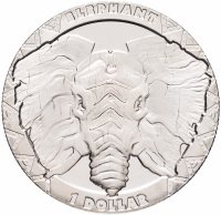 Купить Сьерра-Леоне 1 доллар 2019 "Слон"
