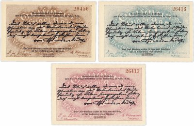 купить Германия (Тюрингия: Кала) набор из 3-х нотгельдов 1921