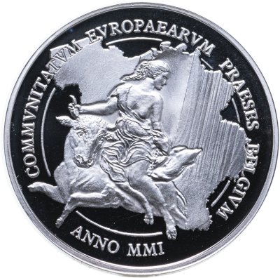 купить Бельгия 500 франков (francs) 2001 "Председательство Бельгии в Европейском Союзе"