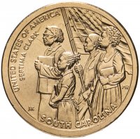 Купить США 1 доллар (dollar) 2020 P "Американские инновации - Септима Кларк" (Южная Каролина)"
