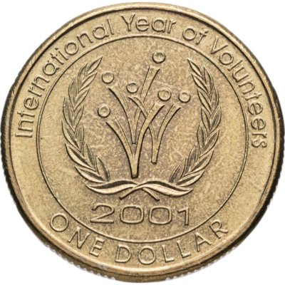 купить Австралия 1 доллар (dollar) 2001 "Международный год волонтеров"