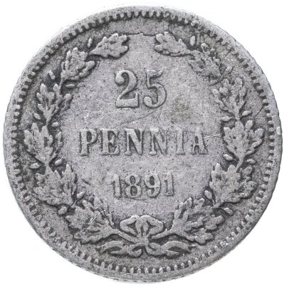 купить 25 пенни (pennia) 1891 L