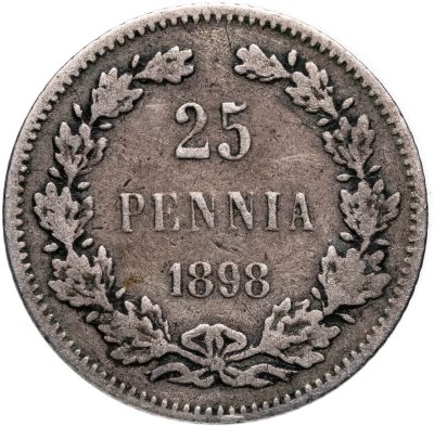 купить 25 пенни (pennia) 1898 L Российская Финляндия