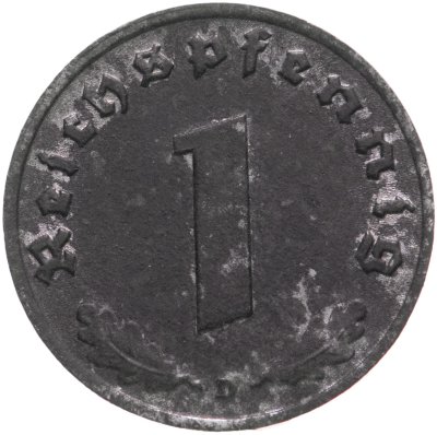 купить Германия - Третий рейх 1 рейхспфенниг 1941 "D"