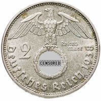 купить Германия 2 рейхсмарки (reichsmark) 1938 Третий рейх