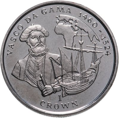 купить Остров Мэн 1 крона (crown) 1998 Васко да Гама