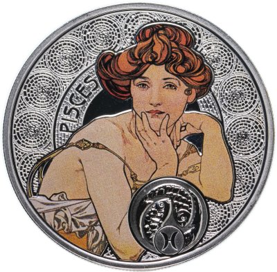 купить Остров Ниуэ 1 доллар 2011 "Знаки зодиака - Рыбы"