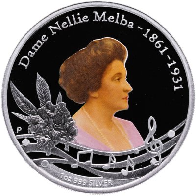 купить Австралия 1 доллар 2011 "Певица Нелли Мелба" в футляре, с сертификатом