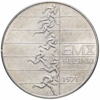 купить Финляндия 10 марок 1971 "10-й чемпионат Европы по лёгкой атлетике 1971 года в Хельсинки"