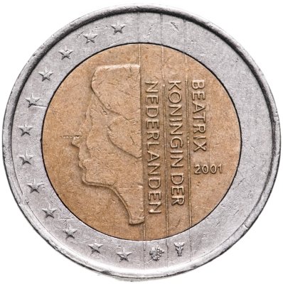 купить Нидерланды 2 euro (евро) 2001 "Королева Беатрикс"
