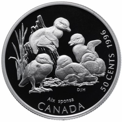 купить Канада 50 центов (cents) 1996 "Детёныши диких животных - Утята"