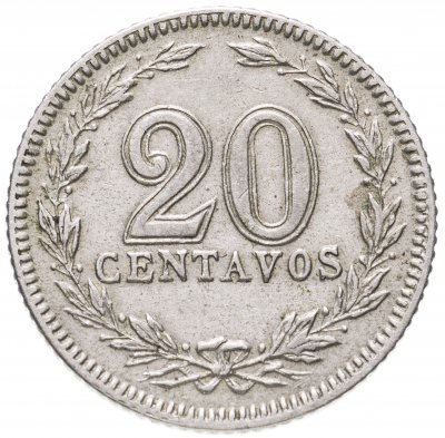 купить Аргентина 20 сентаво (centavos) 1898