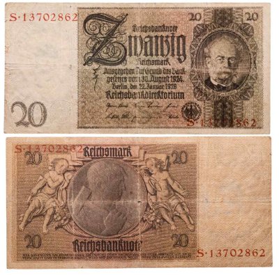 купить Германия 20 марок 1929