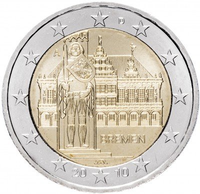 купить Германия 2 евро 2010 A "Федеральные земли Германии: Бремен"