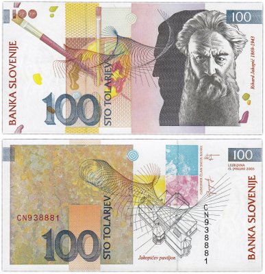купить Словения 100 толаров 2003 (Pick 31a)