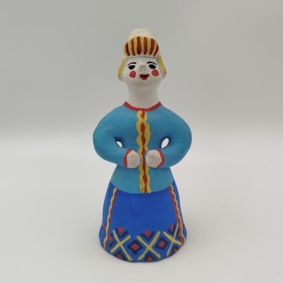 купить Игрушка "Баба", Фабрика народных промыслов "Беломорские узоры", Архангельская область, глина, лепка, роспись, СССР, 1970-1990 гг.