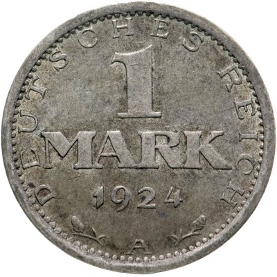 купить Германия 1 марка "A" 1924