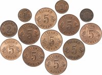 купить Исландия набор из 13 монет 1940 - 1966