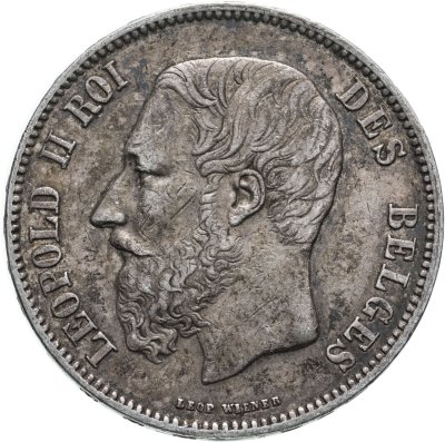 купить Бельгия 5 франков (francs) 1869