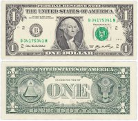 Купить США 1 доллар 2006 (Pick 523a) B-Нью Йорк "FW" (Fort Worth)