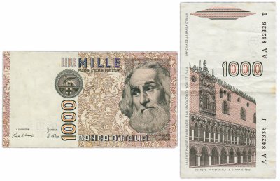 купить Италия 1000 лир 1982 (Pick 109)