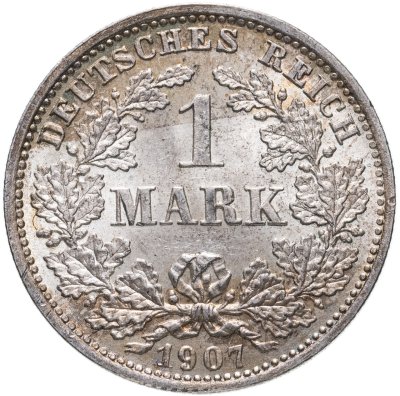 купить Германия 1 марка (mark) 1907 D знак монетного двора: "D" - Мюнхен