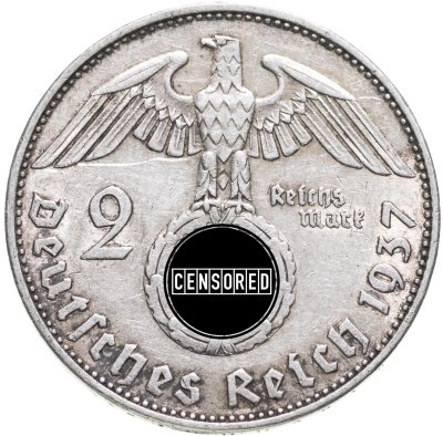 купить Германия, Третий рейх 2 рейхсмарки (reichsmark) 1937