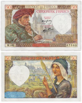 купить Франция 50 франков 1942 (Pick 93)