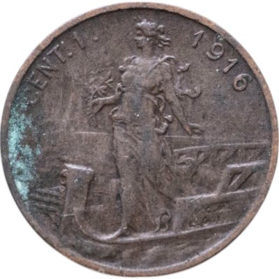 купить Италия 1 чентезимо (centesimo) 1916