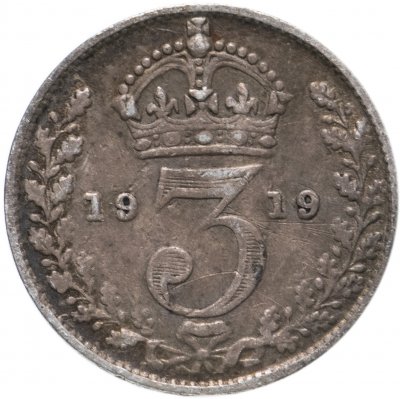 купить Великобритания 3 пенса (pence) 1919