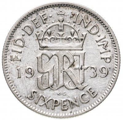 купить Великобритания 6 пенсов (pence) 1939