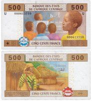 Купить КФА (CFA) Камерун 500 Франков 2002
