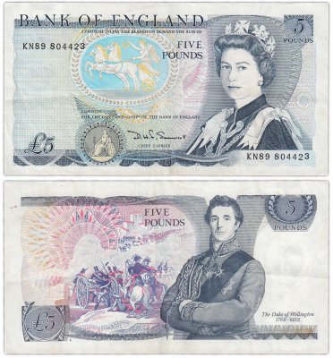 купить Англия 5 фунтов 1980-1987 (Pick 378с)