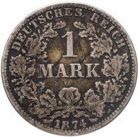 купить Германия 1 марка (mark) 1874 A знак монетного двора: "A" - Берлин