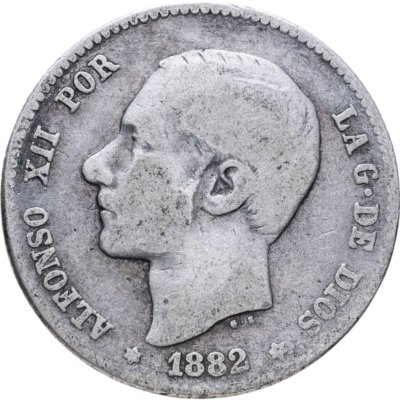 купить Испания 1 песета (peseta) 1882