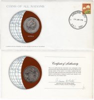 купить Серия «Монеты всех стран мира» - Австралия 50 центов (cents) 1978 (монета и 1 марка в конверте)