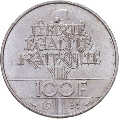 купить Франция 100 франков (francs) 1986 100 лет Статуи Свободы