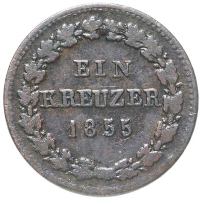 купить Германия, Нассау 1 крейцер 1855