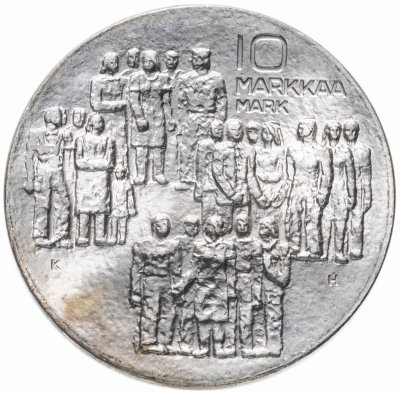 купить Финляндия 10 марок 1977 "60-летие независимости Финляндии"