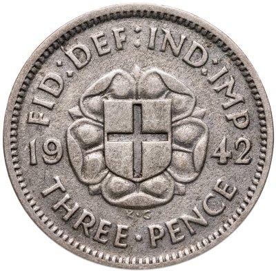 купить Великобритания 3 пенса (pence) 1942