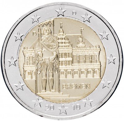 купить Германия 2 евро 2010 D "Федеральные земли Германии: Бремен"