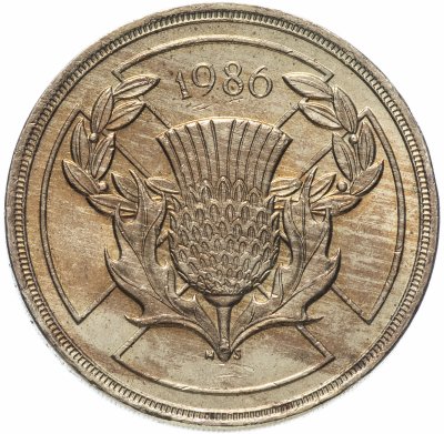 купить Великобритания 2 фунта 1986 "XIII Игры Содружества"