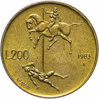 купить Сан-Марино 200 лир (lire) 1983 "Ядерная угроза"