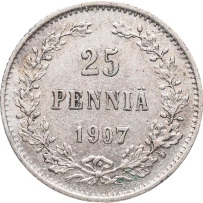 купить 25 пенни 1907 L, монета для Финляндии
