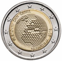 купить Словения 2 евро 2018 "Всемирный день пчеловодства"