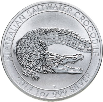 купить Австралия 1 доллар (dollar) 2014 P Australian Saltwater Crocodile (крокодил)