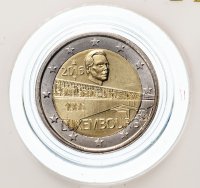 Купить Люксембург 2 евро 2016 "50 лет мосту великой герцогини Шарлотты" BU официальный блистер