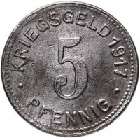 купить Германия, Эльберфельд 5 пфенниг 1917